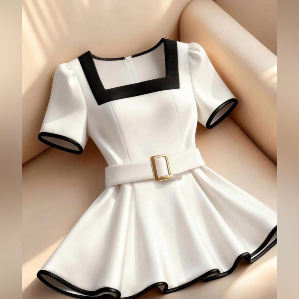 Adorable belted classy top